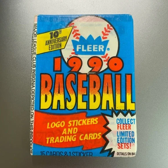 1990 Fleer Baseball card pack - Picture 1 of 2